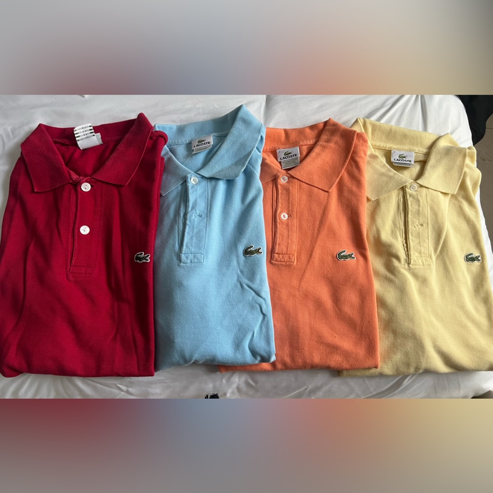 Lacoste polos lot